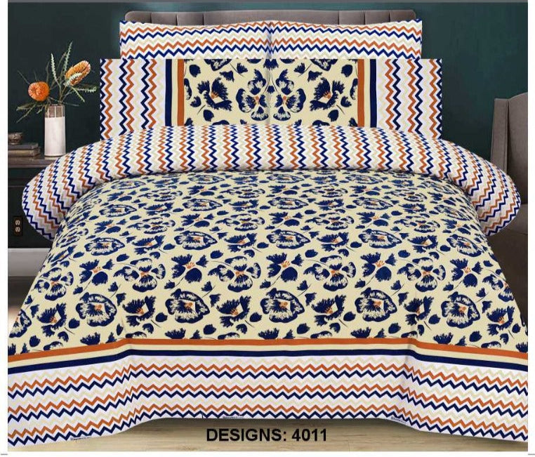 Premium Quality Cotton Comforter Set 6 Pcs (100% Color & Fabric Guaranteed)