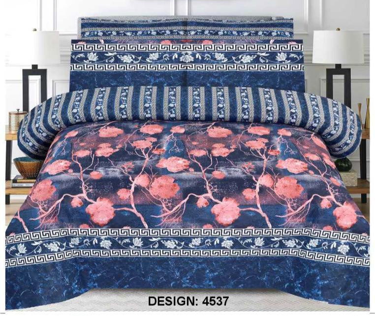 Premium Quality Cotton Comforter Set 6 Pcs (100% Color & Fabric Guaranteed)