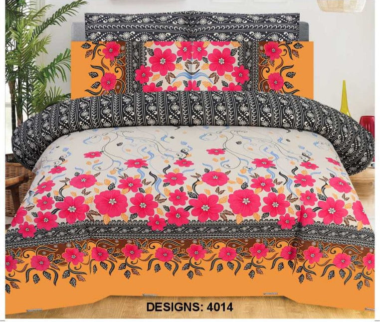 Premium Quality Cotton Comforter Set 6 Pcs (100% Color & Fabric Guaranteed)