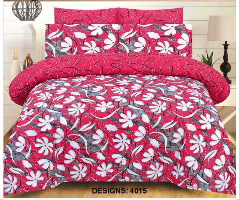 Premium Quality Cotton Comforter Set 6 Pcs (100% Color & Fabric Guaranteed)