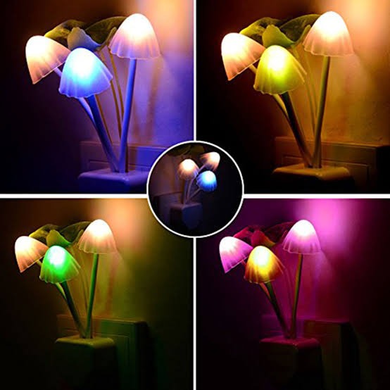 LED Mushroom Night Light With Sensor (1 Piece)