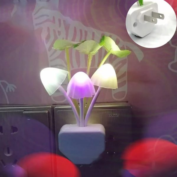 LED Mushroom Night Light With Sensor (1 Piece)