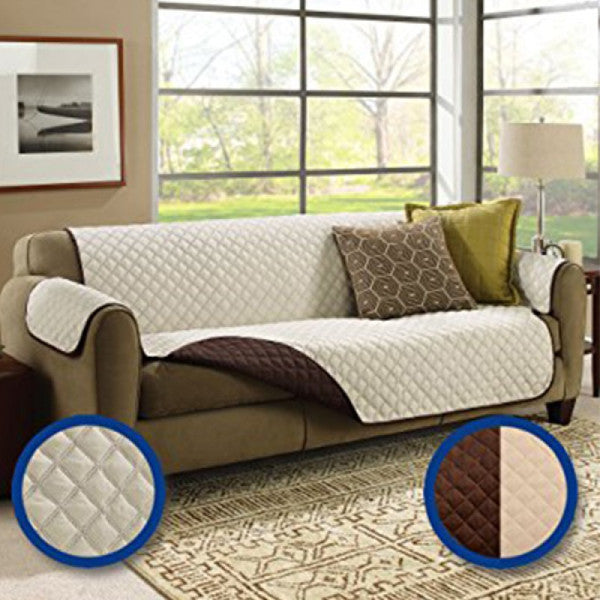 Reversible Couch Cover for 3 Cushion Couch Sofa Cover