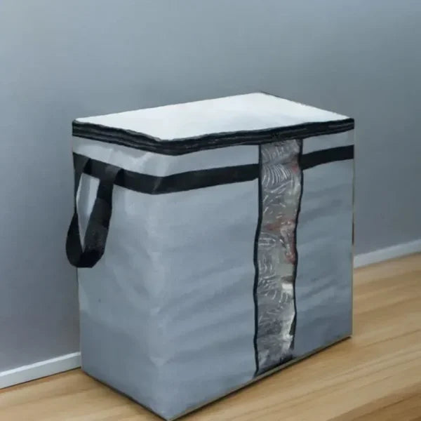 Storage Blanket Bag Organizer Folding Bag Organizer, Cloth Storage Boxes For Wardrobe 01 Pcs – Random Color